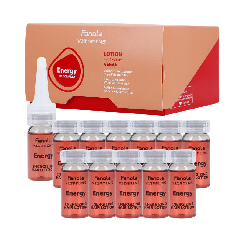 FANOLA VITAMINES ENERGY BE COMPLEX Lotion capillaire énergisante 12x10ml