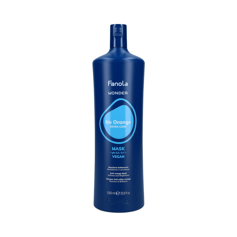 FANOLA WONDER NO ORANGE EXTRA CARE Masque vegan neutralisant les nuances cuivrées et oranges 1000ml