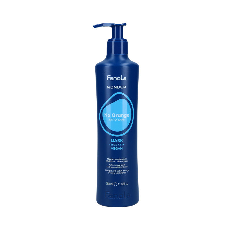 FANOLA WONDER NO ORANGE EXTRA CARE Masque vegan neutralisant les nuances cuivrées et oranges 350ml