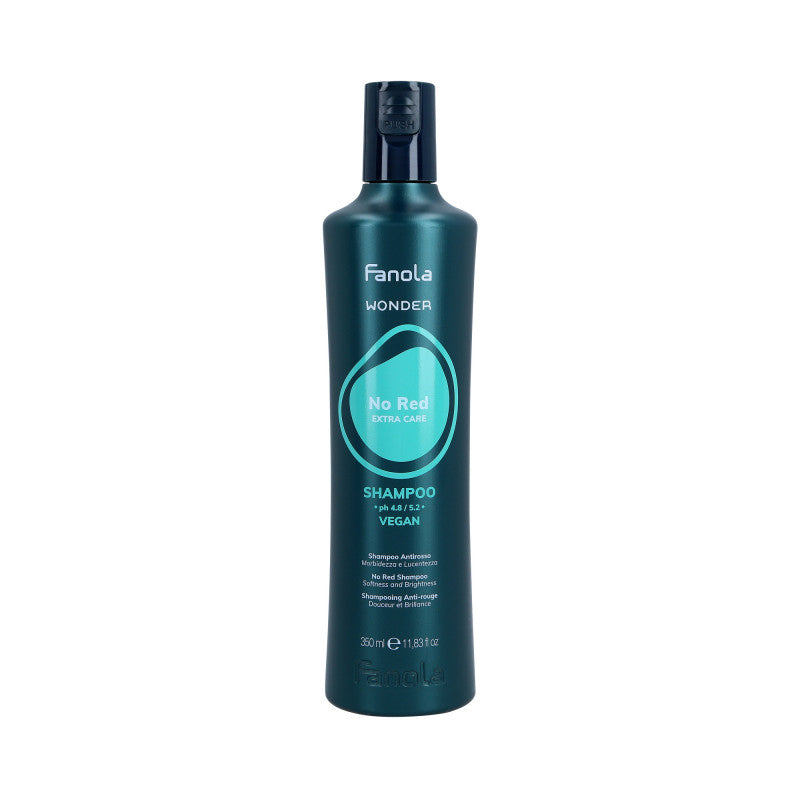 FANOLA WONDER NO RED EXTRA CARE Shampooing neutralisant pour cheveux bruns 350ml