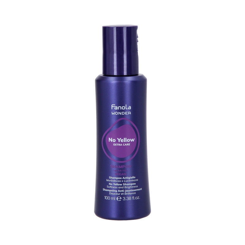 FANOLA WONDER NO YELLOW EXTRA CARE Shampoing neutralisant vegan pour cheveux blonds 100 ml