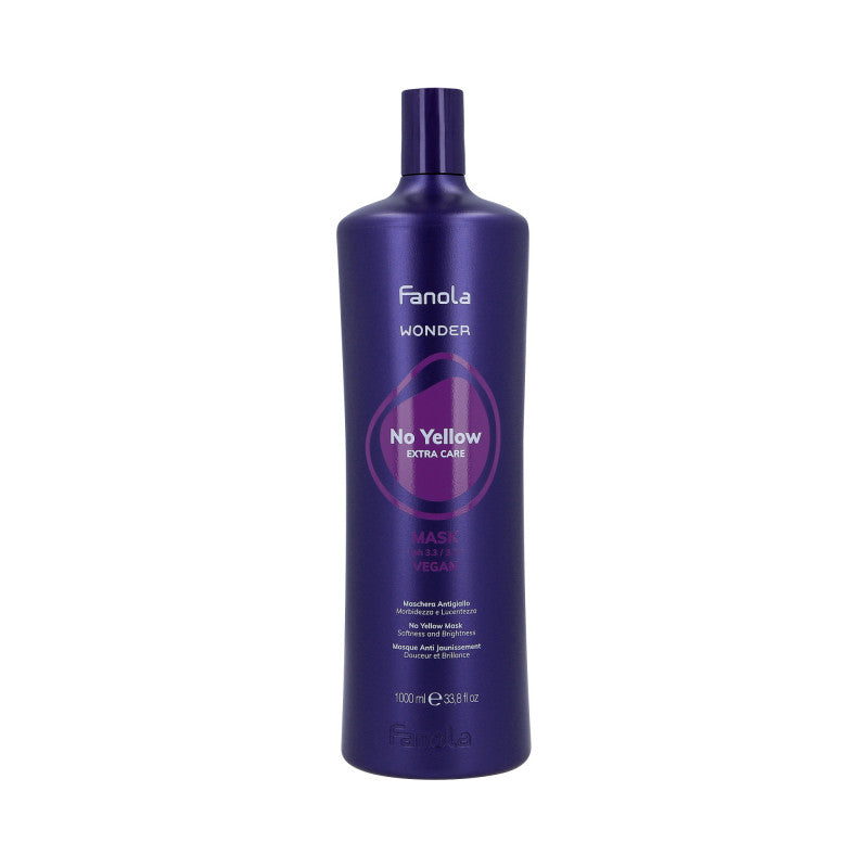 FANOLA WONDER NO YELLOW Masque neutralisant de couleur pour cheveux blonds 1000ml