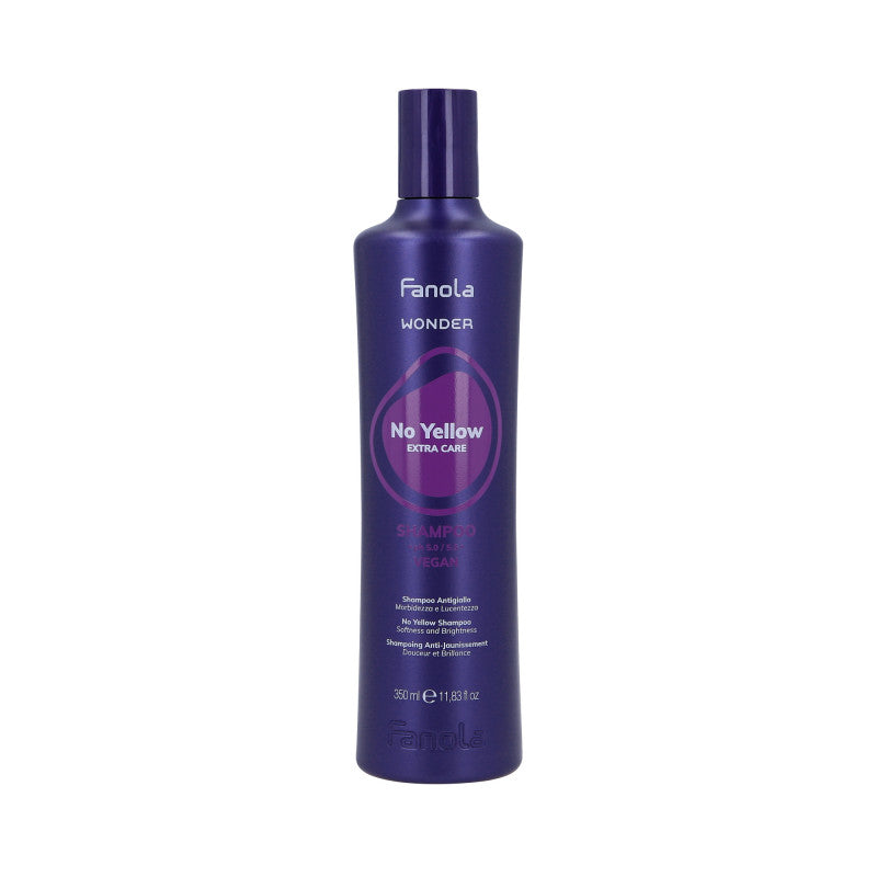 FANOLA WONDER NO YELLOW Shampooing neutralisant de couleur pour cheveux blonds 350ml
