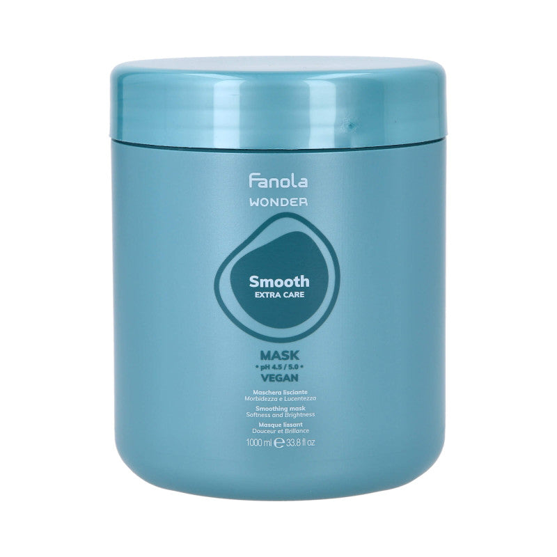 FANOLA WONDER SMOOTH EXTRA CARE Masque lissant vegan pour cheveux crépus 1000 ml