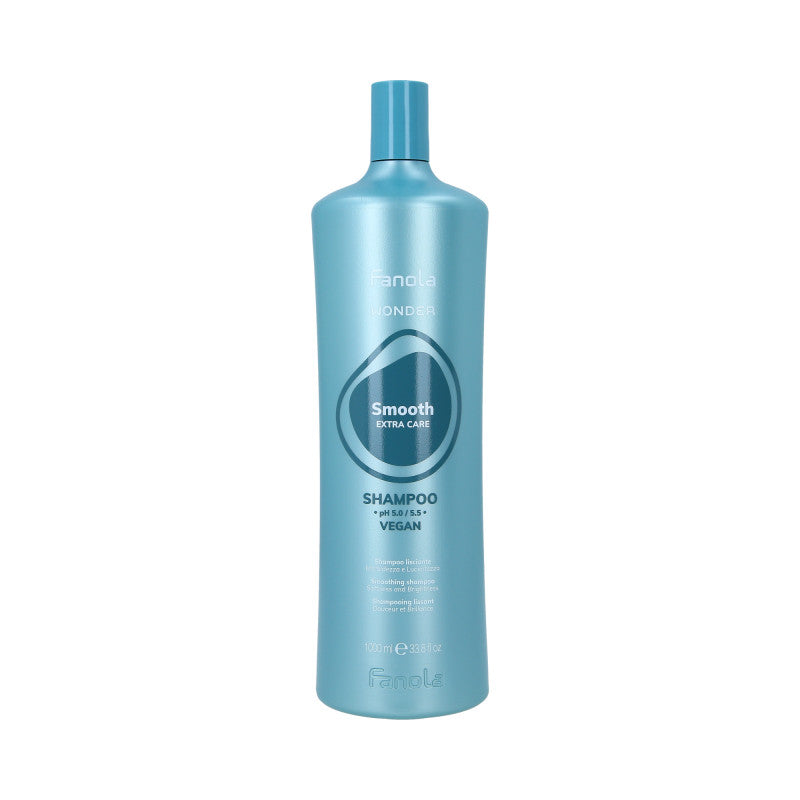 FANOLA WONDER SMOOTH EXTRA CARE Shampoing lissant vegan pour cheveux crépus 1000 ml