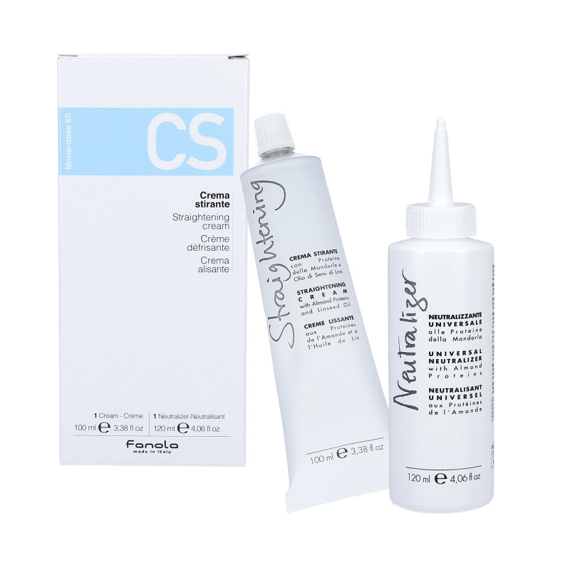 FANOLA Kit de défrisage Crème 100ml + Neutralisant 120ml