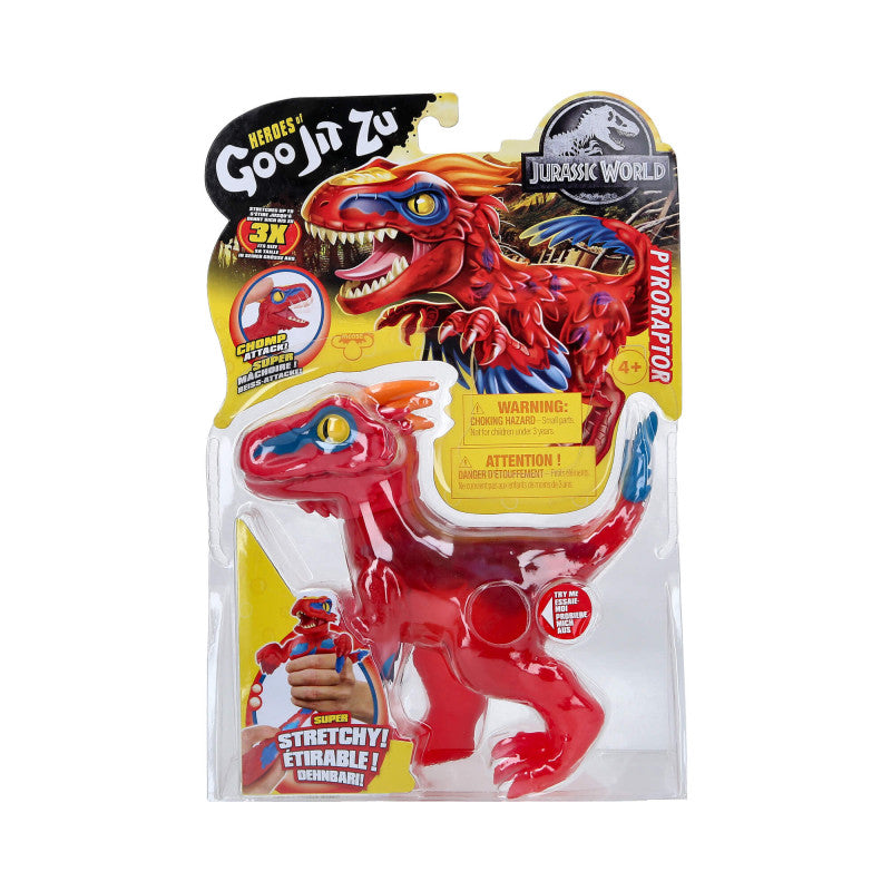GOO JIT ZU FIGURE 41305 JURASSIC WORLD PYRORAPTOR Rubber