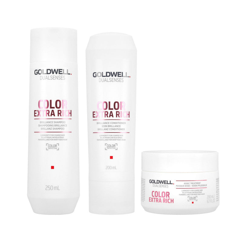 GOLDWELL DUALSENSES COLOR EXTRA RICH Shampooing 250ml + Conditionneur 200ml + Masque 2500ml