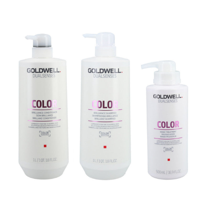 GOLDWELL DUALSENSES COLOR Shampooing 1000ml + Conditionneur 1000ml + Masque 500ml