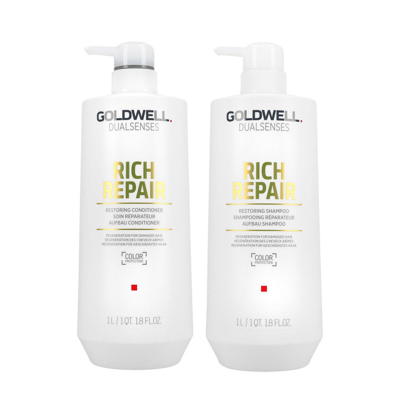 GOLDWELL DUALSENSES RICH REPAIR Shampooing 1000ml + Conditionneur 1000ml