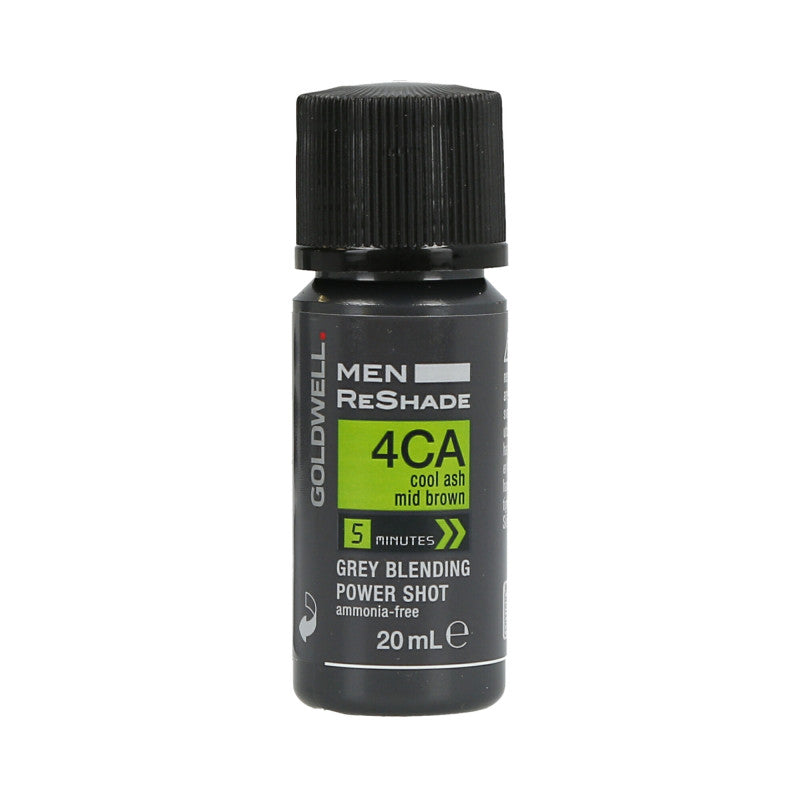 GOLDWELL MEN RE-SHADE Power Shot Pour dissimuler les Cheveux Gris 4CA 20ml