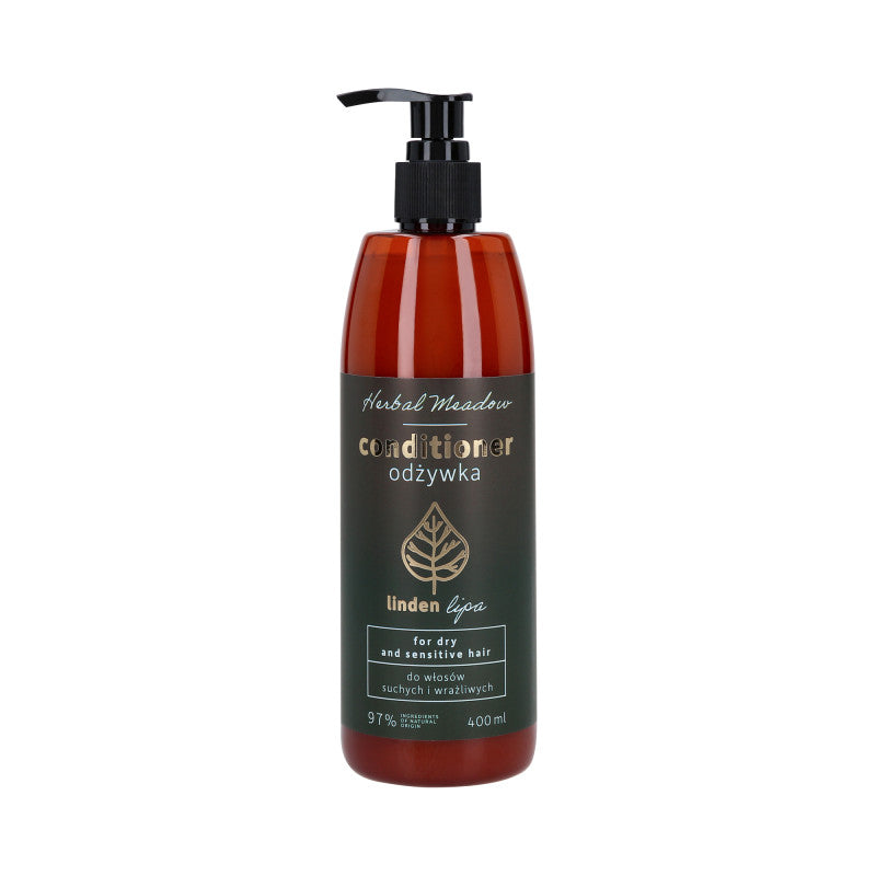 HERBAL MEADOW Après-shampoing pour cheveux secs à l'extrait de tilleul 400 ml
