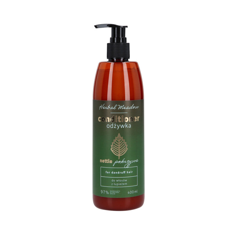 HERBAL MEADOW Après-shampoing antipelliculaire à l'extrait de menthe 400 ml
