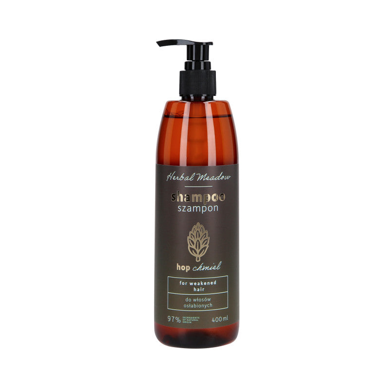HERBAL MEADOW Shampoing pour cheveux fragilisés à l'extrait de houblon 400 ml