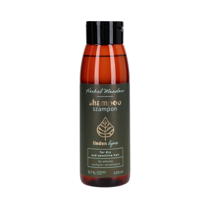 HERBAL MEADOW Shampoing pour cheveux secs à l'extrait de tilleul 400 ml