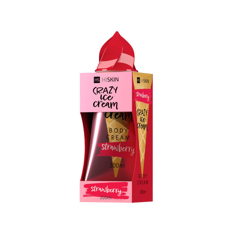 HISKIN CRAZY BODY Crème Corps Fraise 200 ml