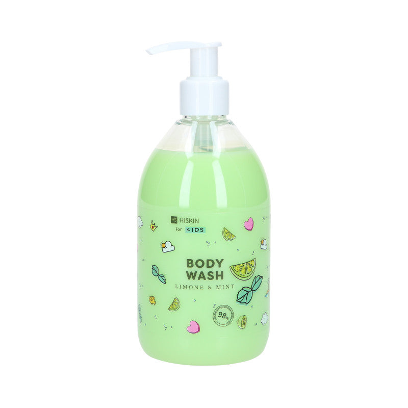 HISKIN FOR KIDS LIMONE&MINT Gel douche pour enfants au parfum de citron vert et de menthe 400 ml