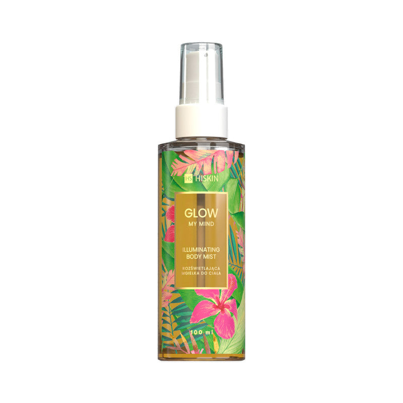 HISKIN GLOW MY MIND Brume corporelle illuminatrice aux particules d'or 100 ml