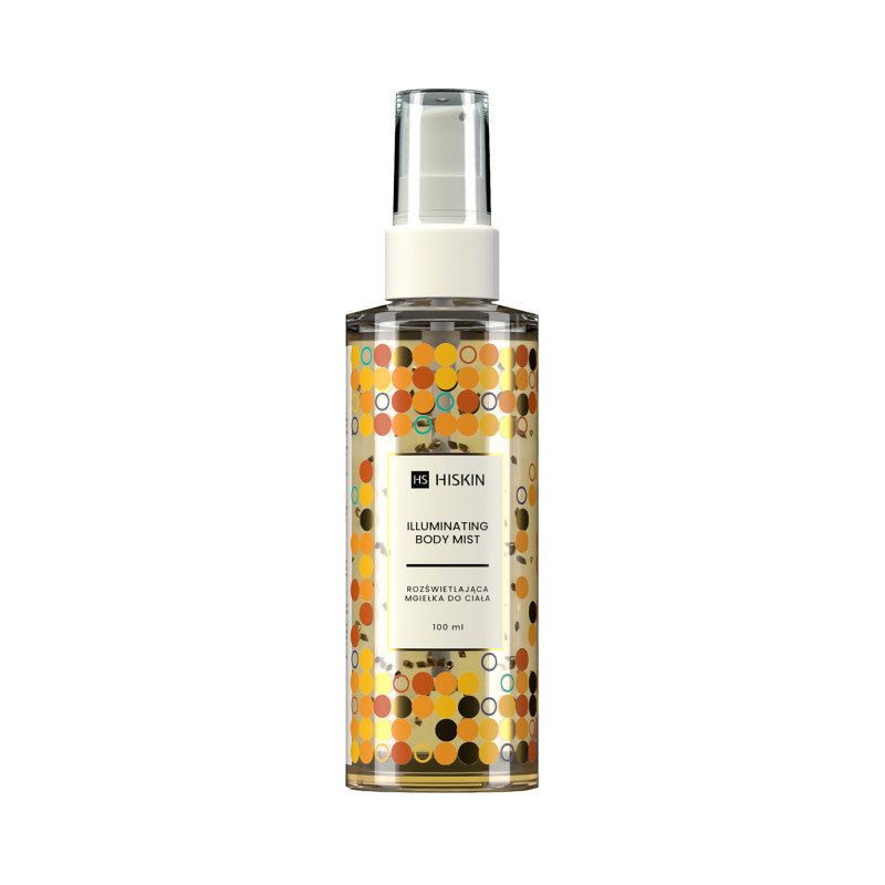 HISKIN GLOW MY MIND Brume corporelle illuminatrice aux particules d'or rose 100 ml