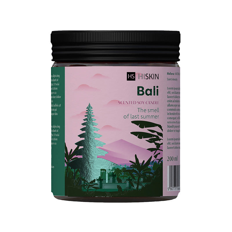 HISKIN HOME BON VOYAGE Bougie de soja de Bali 200 ml