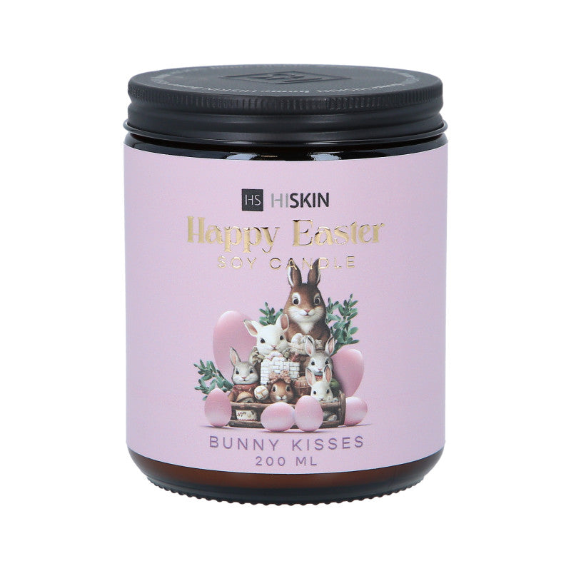 HISKIN HOME HAPPY EASTER Bougie soja parfumée Lapin Bisous 200ml