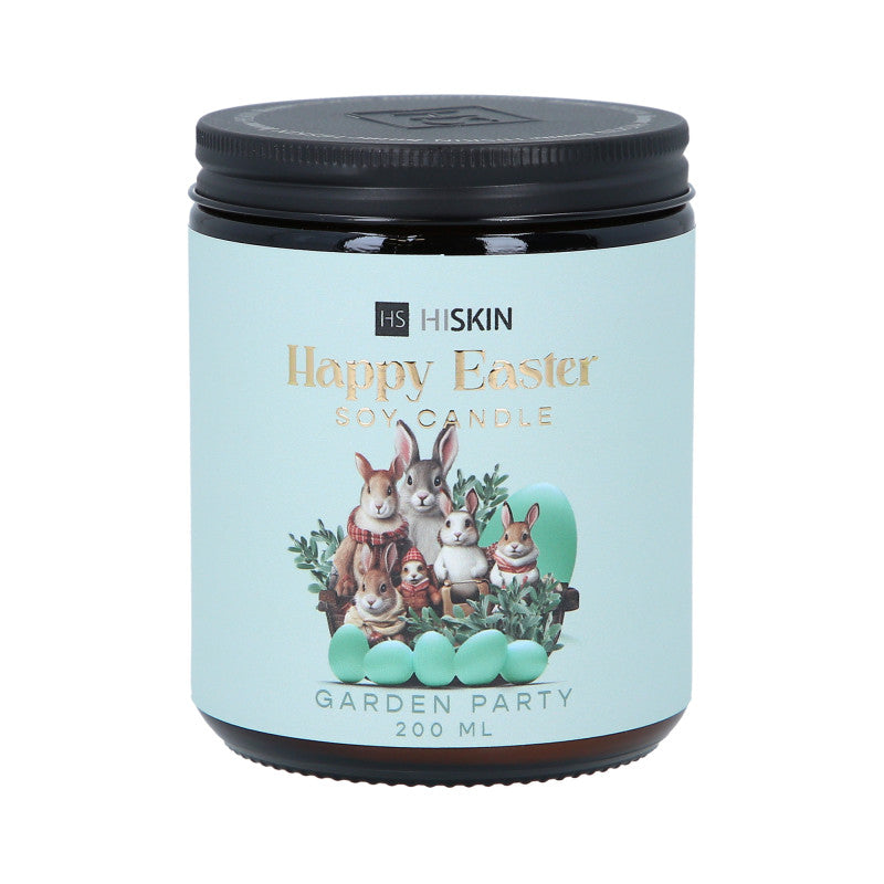 HISKIN HOME HAPPY EASTER Bougie de soja au parfum Garden Party 200 ml