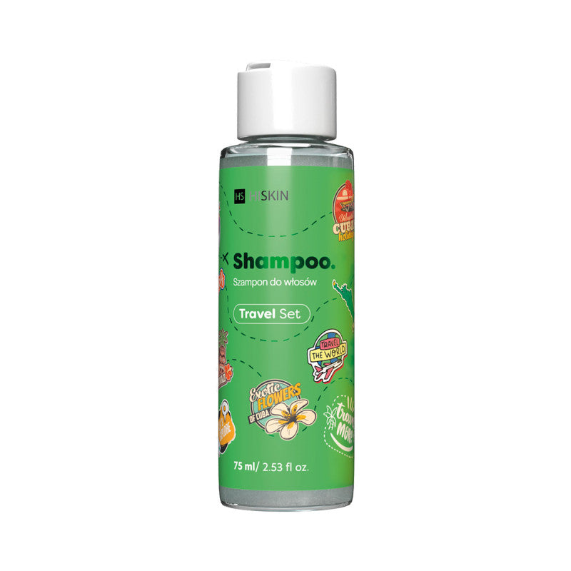 HISKIN Coffret de voyage Shampoing capillaire parfumé aux fleurs exotiques 75 ml