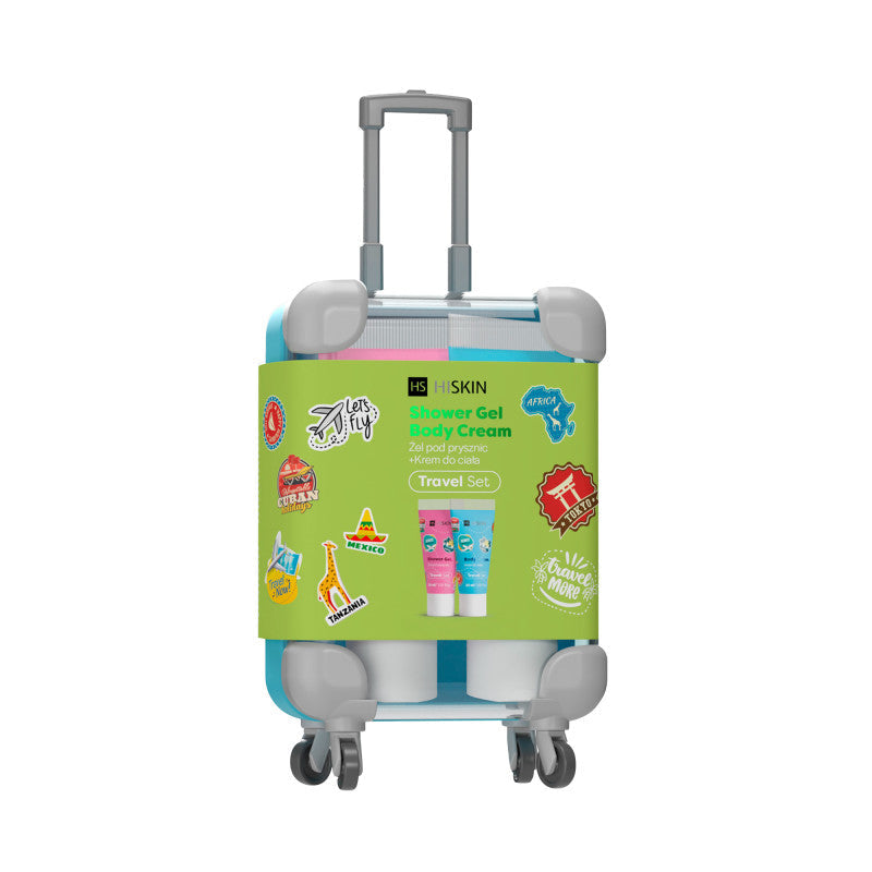 HISKIN Coffret de voyage Coffret de voyage avec mini gel douche 30 ml + lait corporel 30 ml