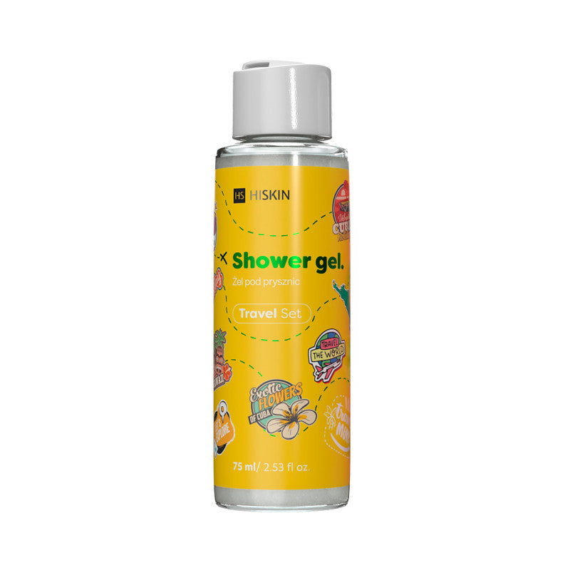 HISKIN Coffret de voyage Gel douche parfumé aux fleurs exotiques 75 ml