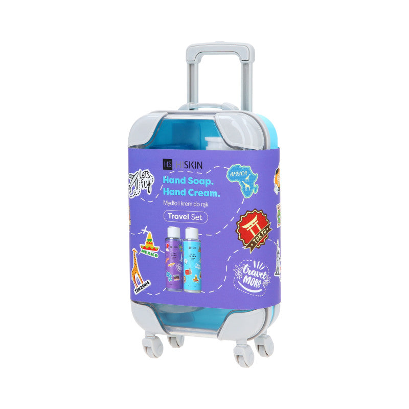 HISKIN TRAVEL SET Coffret de voyage savon et crème mains 2x75ml
