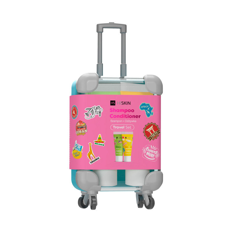 HISKIN de voyage Coffret de voyage shampoing 30 ml + après-shampoing 30 ml