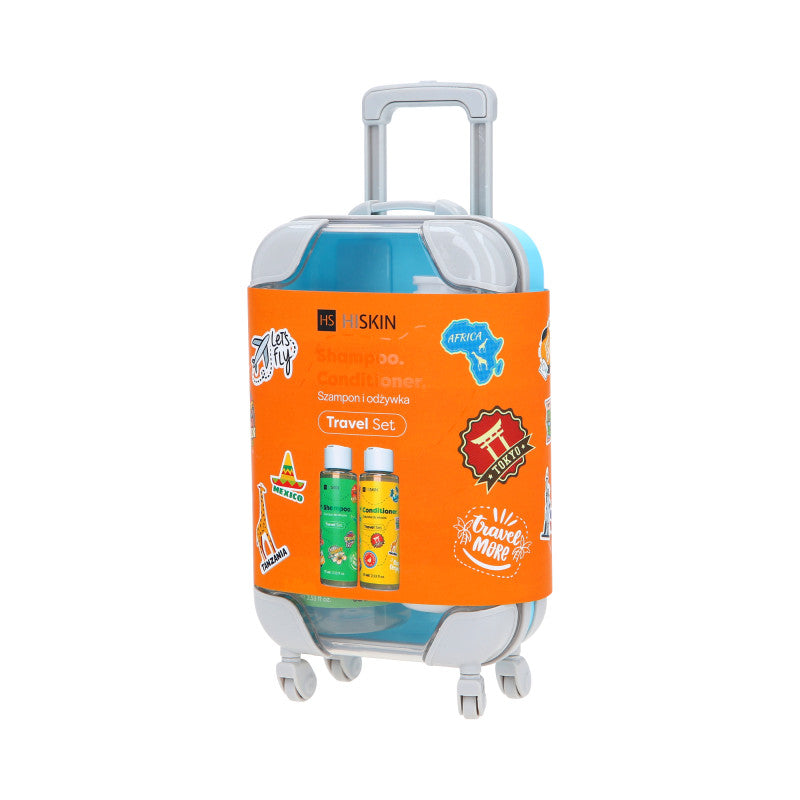HISKIN TRAVEL SET Coffret de voyage shampoing 75 ml + après-shampoing 75 ml