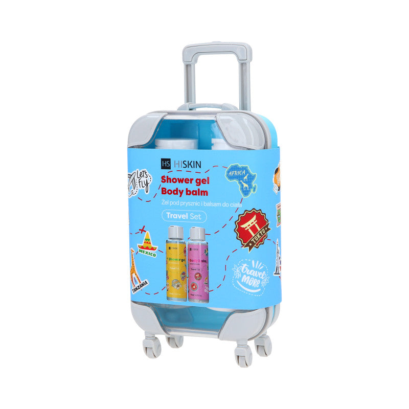 HISKIN TRAVEL SET Coffret de voyage gel douche + lait corporel 2x75ml