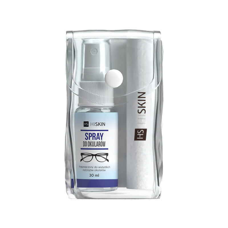 HISKIN Kit de nettoyage pour lunettes chiffon + spray 30 ml