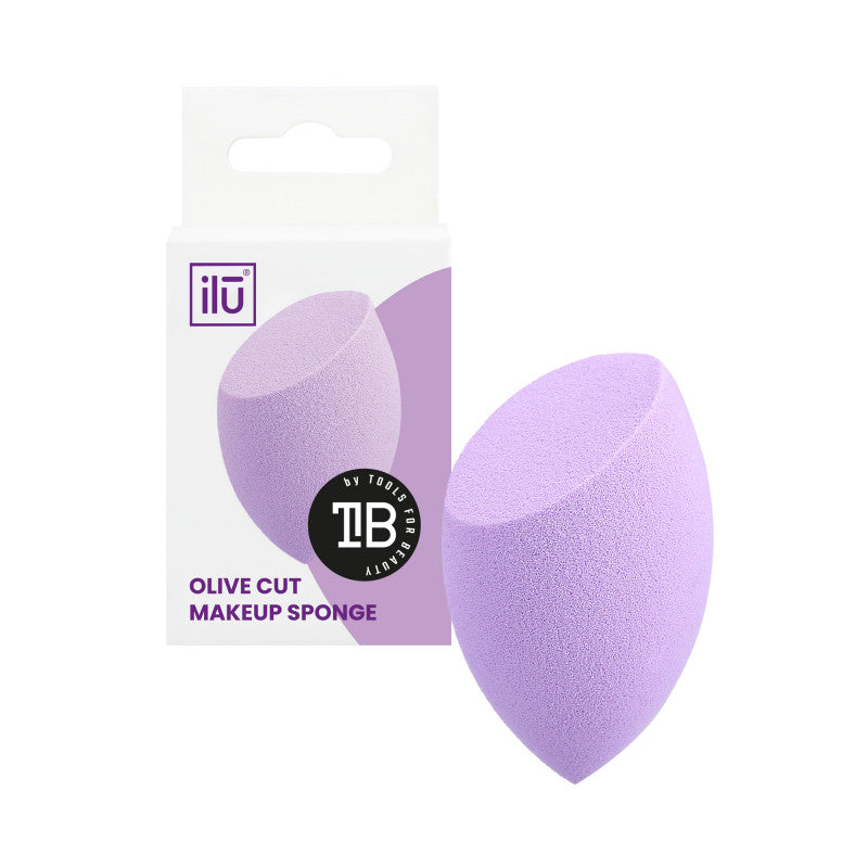 ilū Eponge à Maquillage Olive Coupée Violet