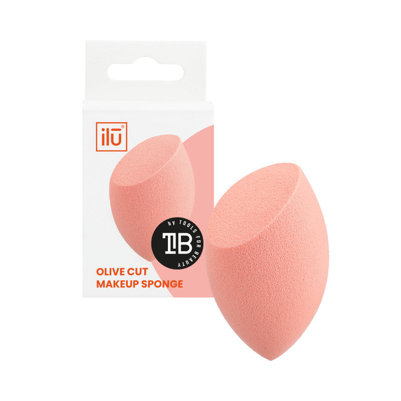 ilū Eponge à Maquillage Olive Coupée Orange