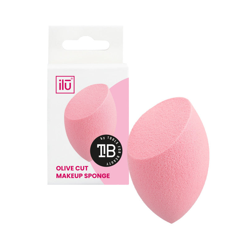 ilū Eponge à Maquillage Olive Coupée Rose