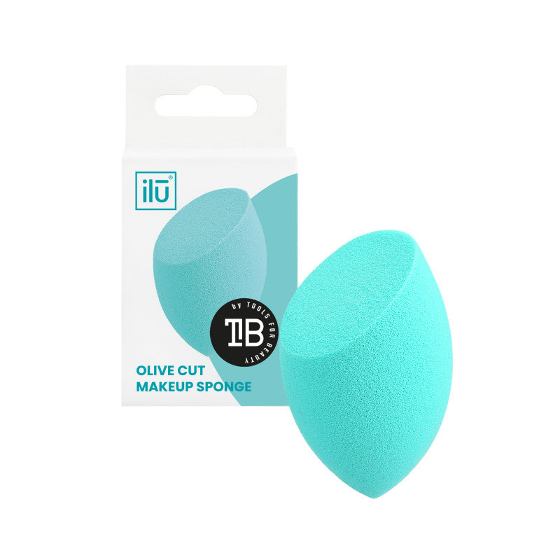 ilū Eponge à Maquillage Olive Coupée Turquoise