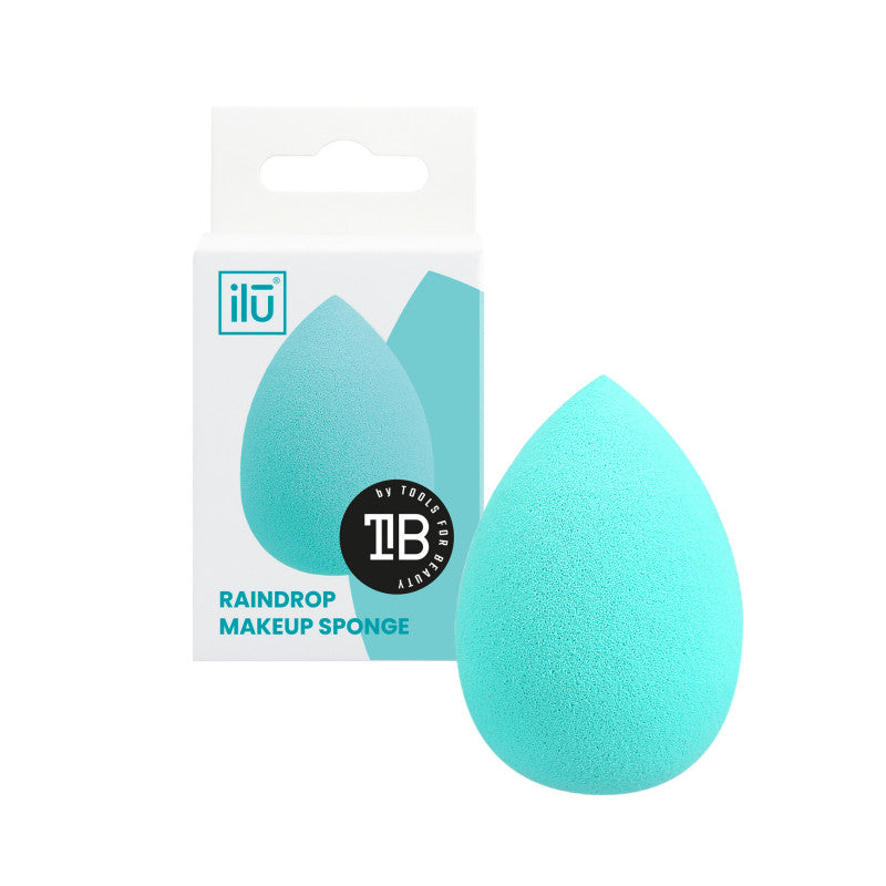 ilū Eponge à Maquillage en Forme de Goutte, Turquoise