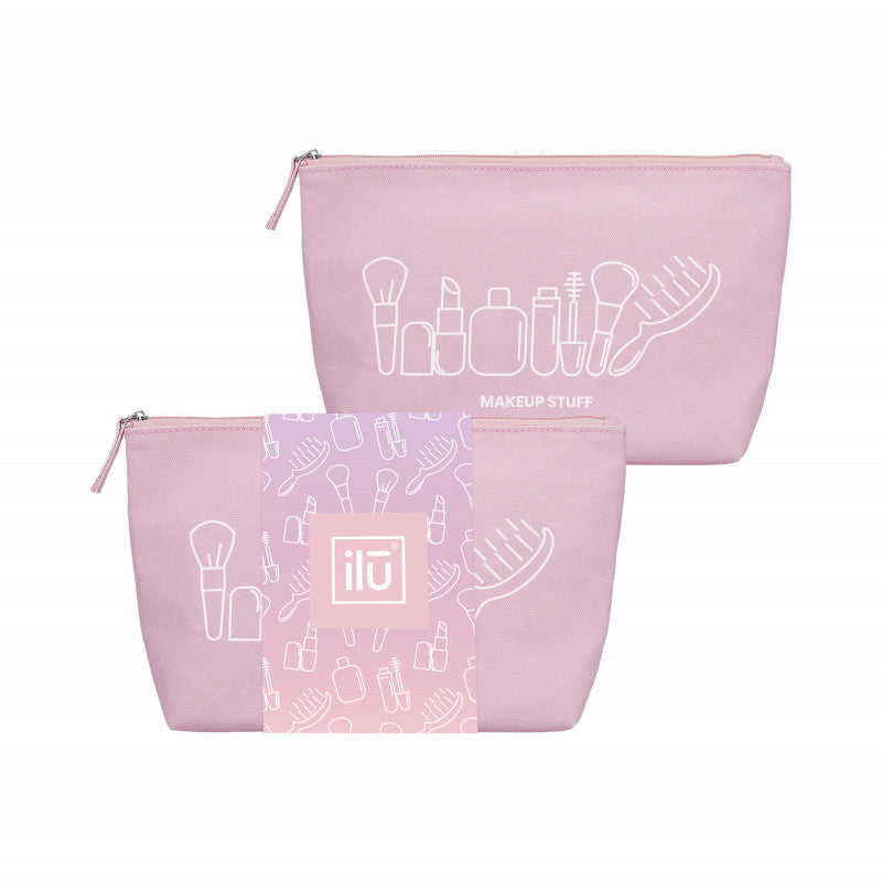 ilū Trousse de beauté en coton, Rose