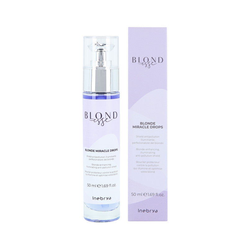 INEBRYA BLONDESSE MIRACLE DROPS Sérum brillant pour cheveux blonds 50ml