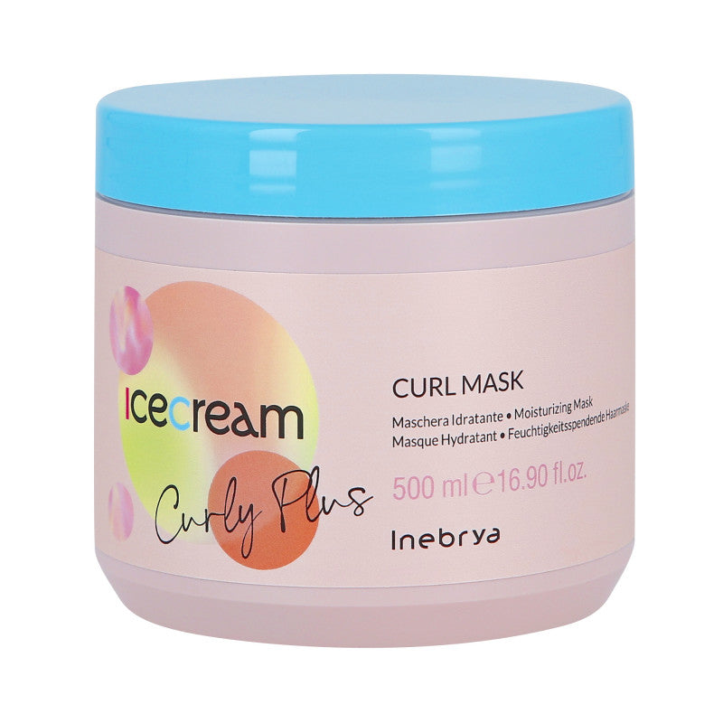 INEBRYA ICE CREAM CURLY PLUS Masque pour cheveux bouclés et permanentés 500ml