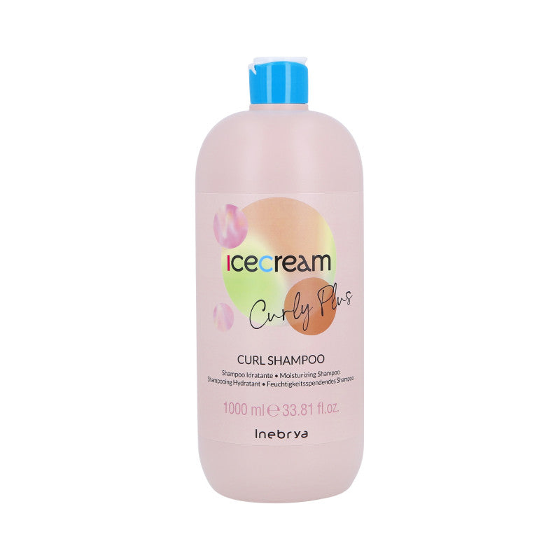 INEBRYA ICE CREAM CURLY PLUS Shampooing pour cheveux bouclés et permanentés 1000ml