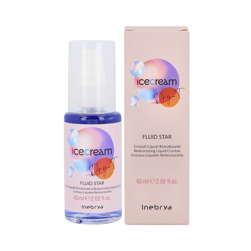 INEBRYA ICE CREAM DRY-T Cristaux de sérum pour cheveux secs et abîmés 60ml