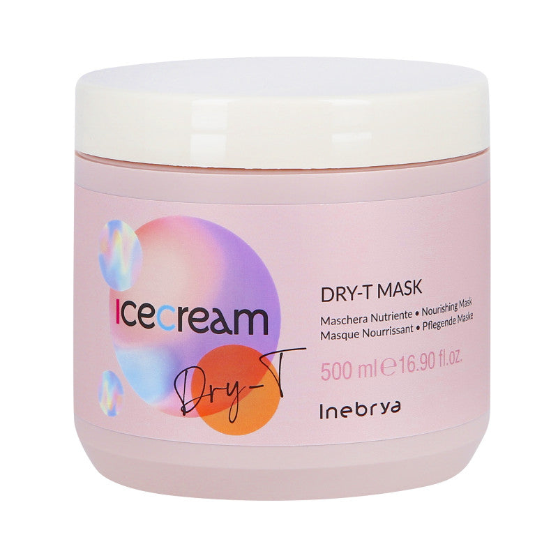 INEBRYA ICE CREAM DRY-T Masque nourrissant pour cheveux secs et abîmés 500ml