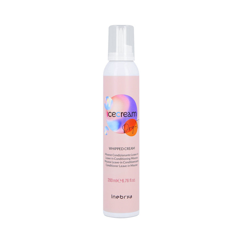 INEBRYA ICE CREAM DRY-T Après-shampooing pour cheveux secs et abîmés sous forme de mousse 200ml
