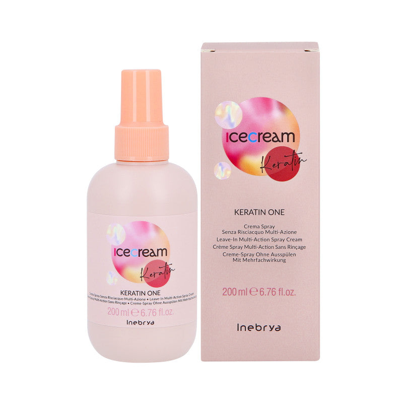 INEBRYA ICE CREAM KERATIN ONE Après-shampooing sans rinçage à la kératine 200ml