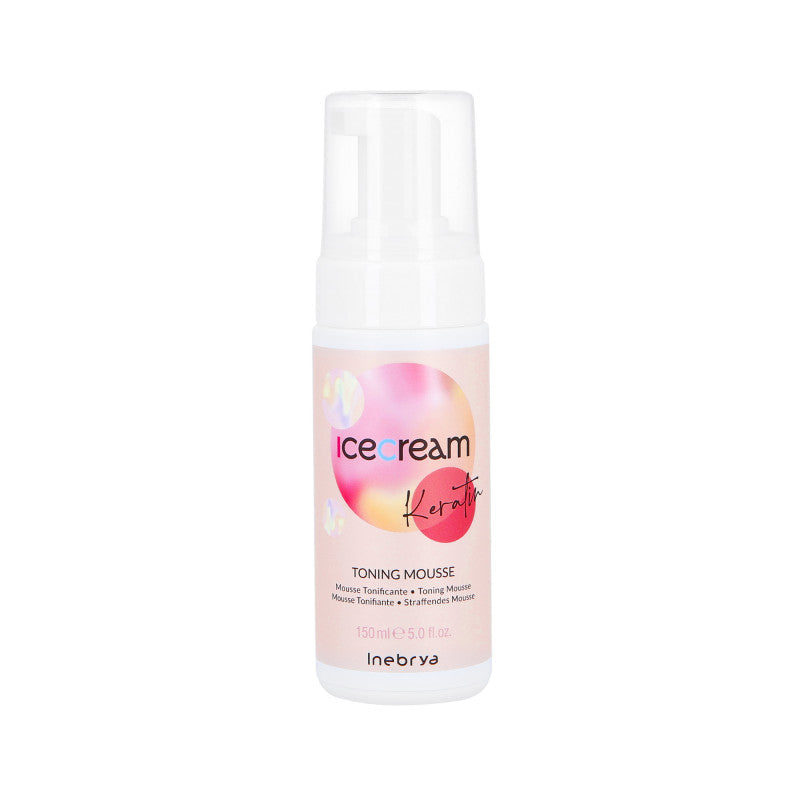 INEBRYA ICE CREAM KERATIN TONING Mousse capillaire reminéralisante 150ml