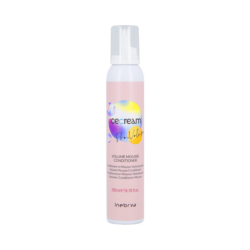 INEBRYA ICE CREAM PRO-VOLUME MOUSSE Après-shampooing mousse cheveux fins 200ml