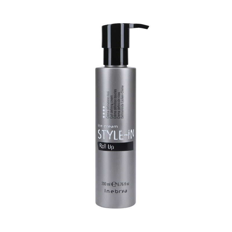 INEBRYA ICE CREAM STYLE-IN ROLL UP Crème qui met en valeur et définit les boucles 200ml
